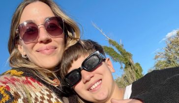 Jimena Barón y su hijo Morrison
