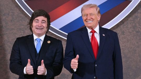 US President Donald Trump and Argentina's President Javier Milei