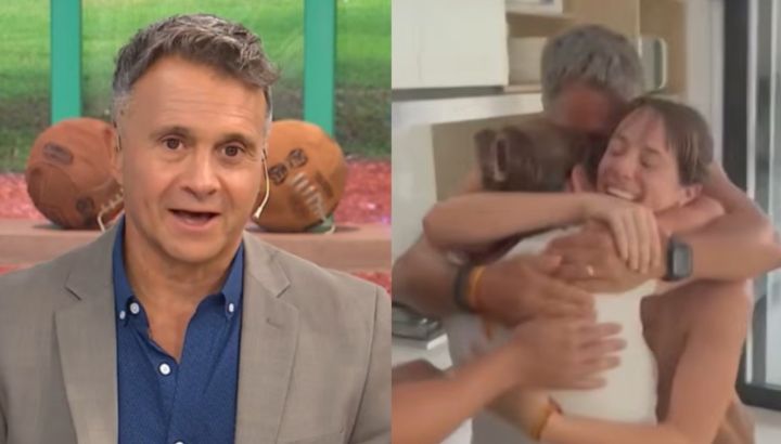 Así se enteró Sergio Lapegüe que va a ser abuelo: el emotivo video