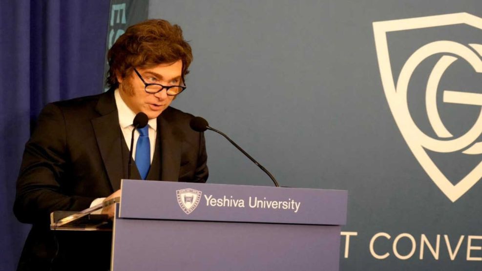 Javier Milei habló en una universidad de Nueva York 20260309