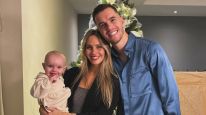 Giovani Lo Celso, Magui Alcacer y su hija Emilia