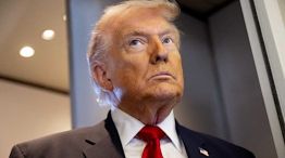 Donald Trump en el Air Force One, avion presidencial de Estados Unidos 20260310