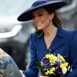 La princesa Catalina de Gales, de Gran Bretaña, sonríe al partir tras la ceremonia anual del Día de la Commonwealth en la Abadía de Westminster, en Londres. | Foto:Brook Mitchell / AFP