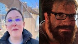 Ellen Baum y Max Parke, los dos voluntarios. 