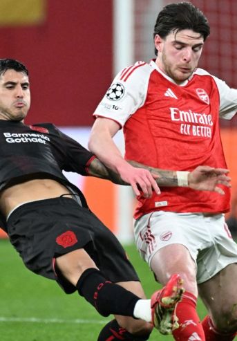Exe Palacios en Bayer Leverkusen y Declan Rice en Arsenal