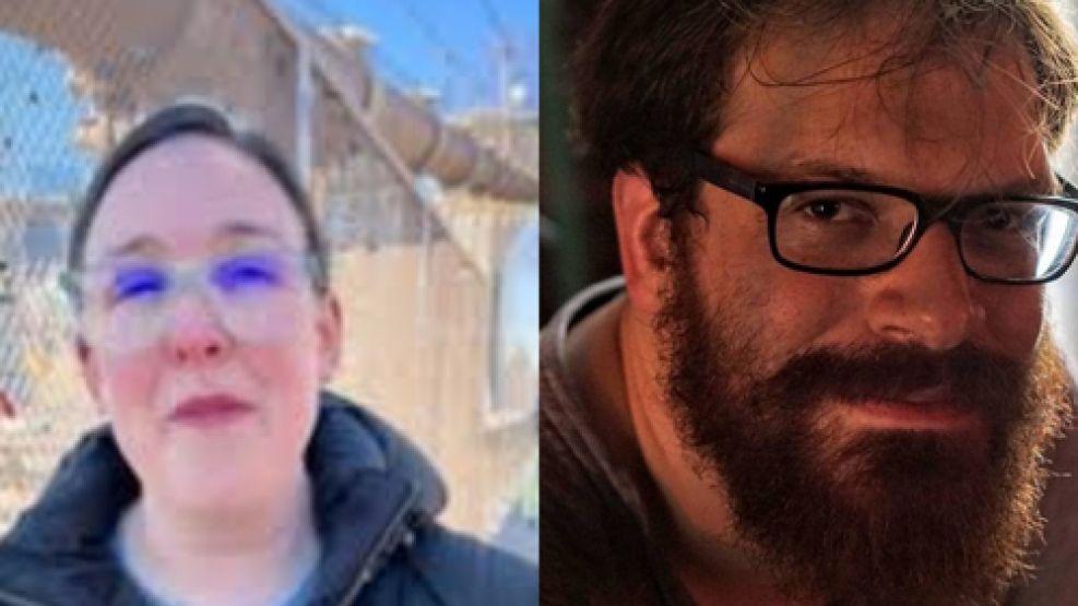 Ellen Baum y Max Parke, los dos voluntarios. 