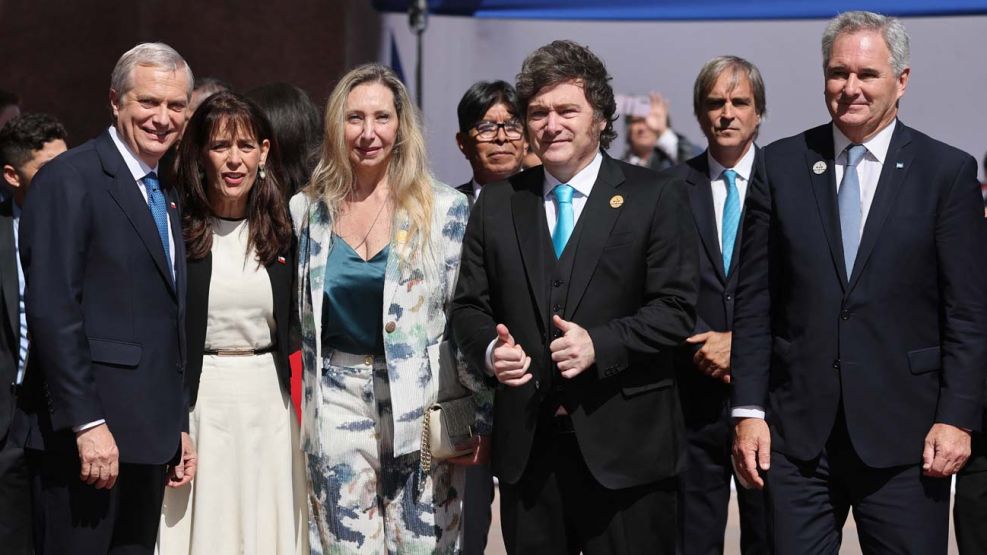 Javier Milei en la asunción de José Antonio Kast en Chile