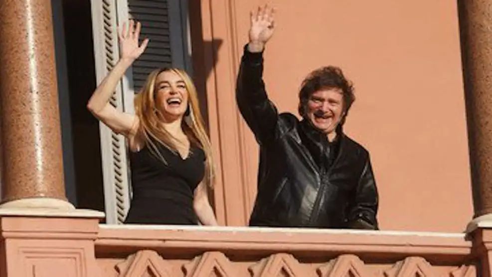 Javier Milei y Fátima Florez