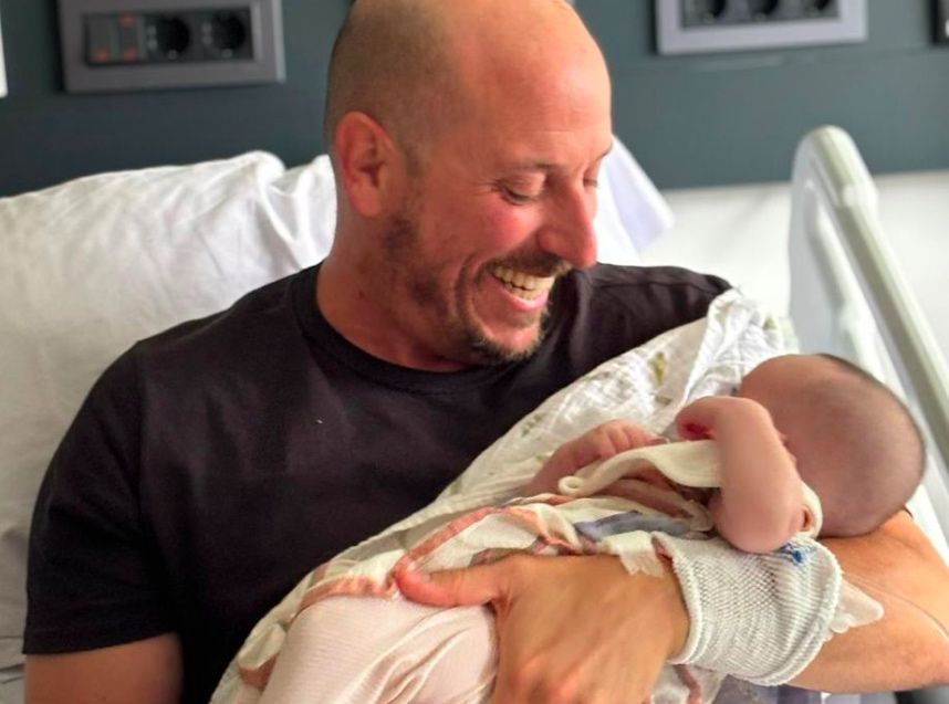 Gonzalo Moratorio y su hija Abril.