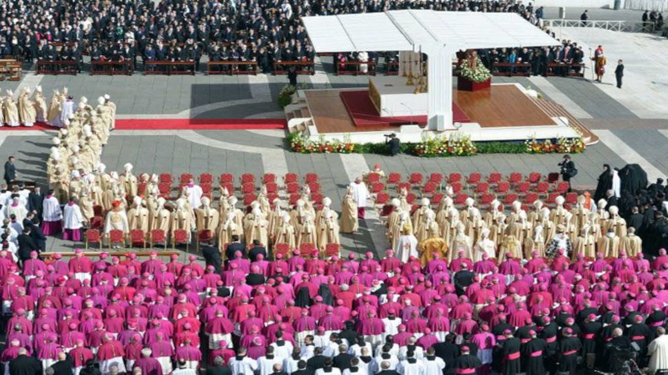 Misa de asunción del Papa Francisco.
