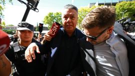 Claudio "Chiqui" Tapia salió de declarar y habló de lo importante: “Queremos que la Finalissima se juegue en el Monumental”