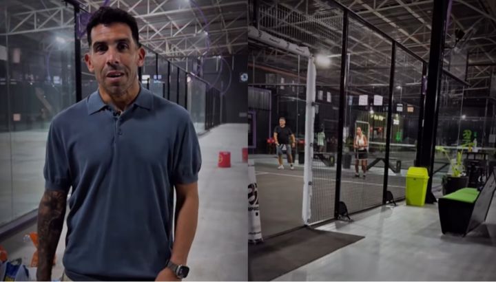 Carlos Tévez mostró un adelanto de su nuevo proyecto: así son las canchas de pádel que inaugurará