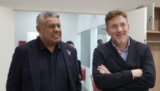 Claudio Tapia y Alejandro Domínguez