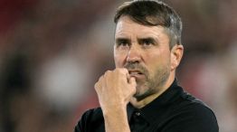 Eduardo Coudet dirigiendo a River Plate