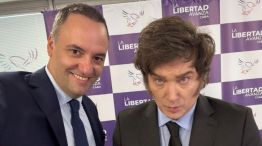 Manuel Adorni y Javier Milei