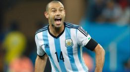 Mascherano en Brasil 2014