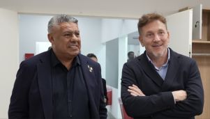 Claudio Tapia y Alejandro Domínguez