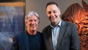 Marcelo Grandio y Manuel Adorni