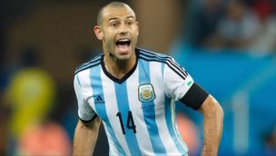 Mascherano en Brasil 2014