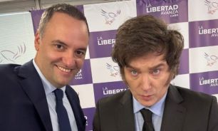 Manuel Adorni y Javier Milei