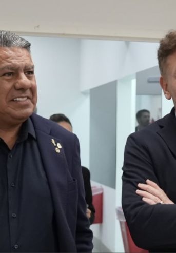 Claudio Tapia y Alejandro Domínguez