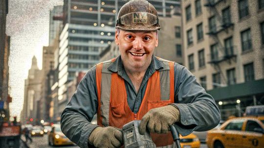 Manuel Adorni breaking his back in New York.