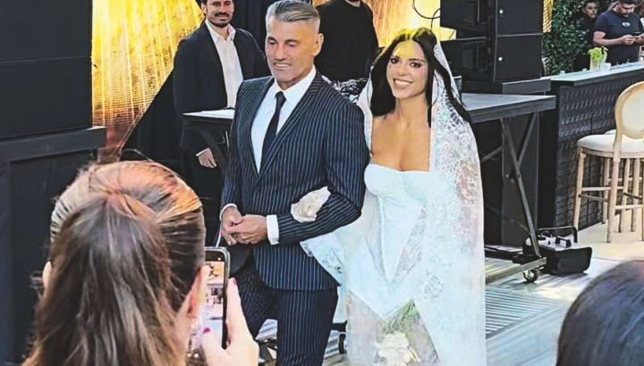 Paloma Goycochea, la hija de Sergio, se casó con Felipe Seisdedos: el increíble look de la novia