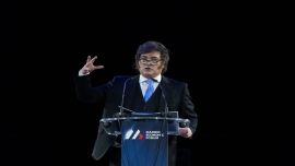 Javier Milei habló en un homenaje a Adam Smith y apuntó contra "los empresaurios, los políticos chorros y los nacionalistas de pacotilla"