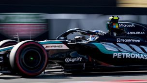 Kimi Antonelli, la pole más joven de la historia en Shangai.