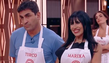 Turco Husaín y Marixa Balli en Masterchef Celebrity