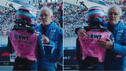 Franco Colapinto y Flavio Briatore