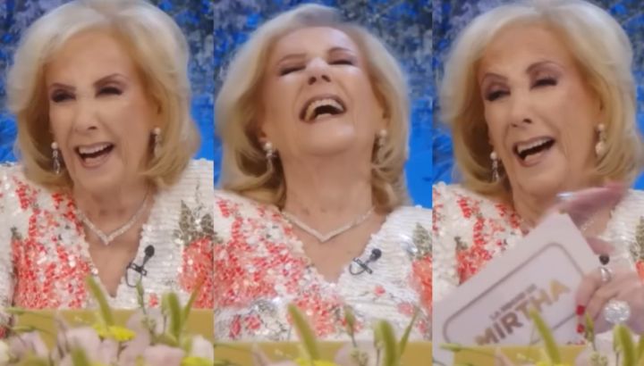 Mirtha Legrand tuvo un ataque de risa en pleno programa: la anécdota que le causó incomodidad