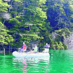 Laguna Larga y río Grande, en Chubut, dos àmbitos para la pesca.  