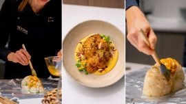 Un plato de otoño: la receta de coliflor asada con crema de maíz de Ayelén Jaquenod