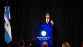 El Presidente Javier Milei en la Bolsa de Comercio de Córdoba