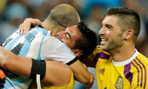 Sergio Romero, Javier Mascherano y Mariano Andújar