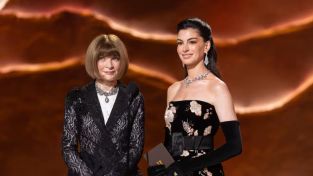 Anne Hathaway y Anna Wintour