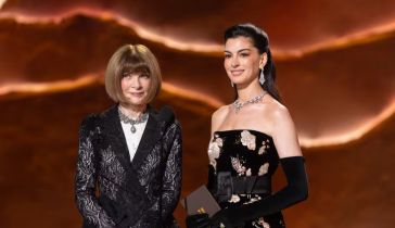 Anne Hathaway y Anna Wintour