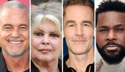 Eric Dane, Brigitte Bardot, James Van Der Beek y Malcolm-Jamal Warner 