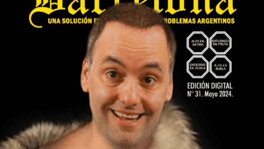 La revista Barcelona retrató a Adorni como la María Julia Alsogaray de la tapa de NOTICIAS