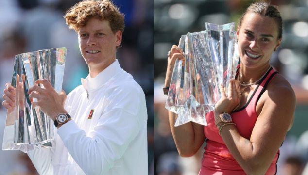 Sinner y Sabalenka, campeones en Indian Wells 2026