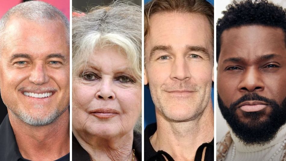 Eric Dane, Brigitte Bardot, James Van Der Beek y Malcolm-Jamal Warner 