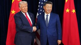 US President Donald Trump meets Xi Jinping in Busan, South Korea in October 2025.
