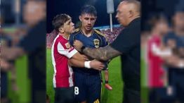 El momento del abrazo del menor con Bareiro