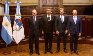 Primera reunión del nuevo ministro de Justicia, Juan Bautista Mahiques 17032026