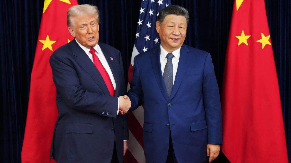 US President Donald Trump meets Xi Jinping in Busan, South Korea in October 2025.