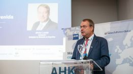 Embajador Dieter Lamlé en la presentación de Visión 2026.