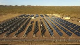 El mega parque solar está en marcha.