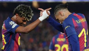 Lamine Yamal y Raphinha