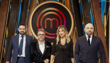 Damián Betular, Wanda Nara, Donato De Santis y Germán Martitegui
